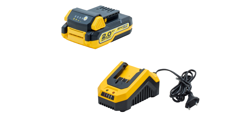 Zestaw akumulator 2.0&nbsp;Ah + ładowarka 2.4 A