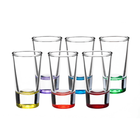 Kieliszek COLORS 28 ml 6 sztuk