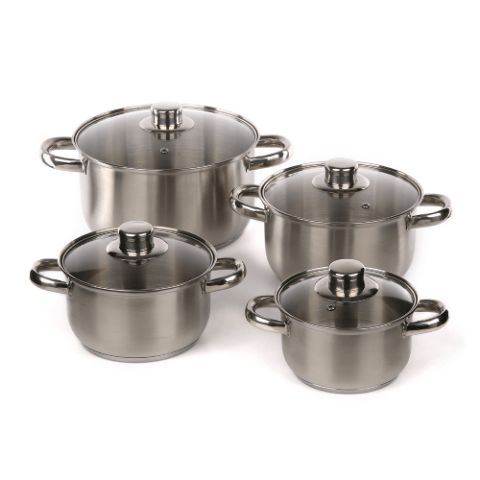 Komplet garnków nierdzewnych VITO 8 elementów