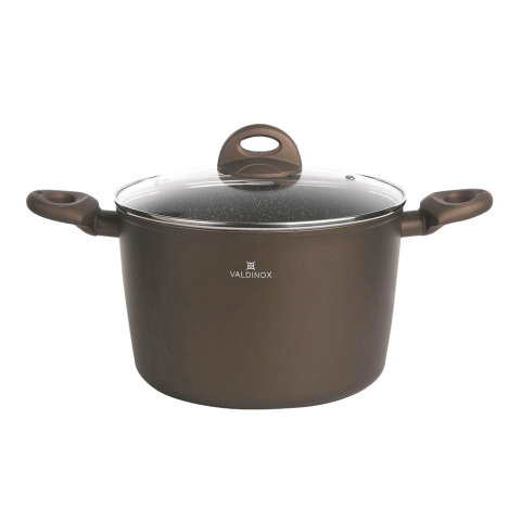 Garnek 24 cm z pokrywą 6 l Valdinox Aurum
