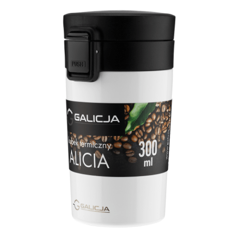 Kubek termiczny ALICIA 300 ml biały