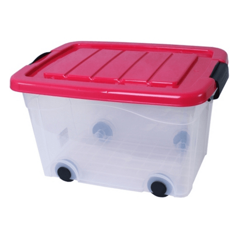 Pojemnik na kółkach 20 l fuksja