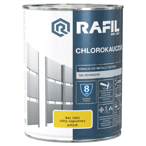 Emalia Chlorokauczukowa żółty sygnałowy 0,9 l RAFIL