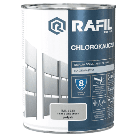 Emalia Chlorokauczukowa szary agatowy 0,9 l RAFIL