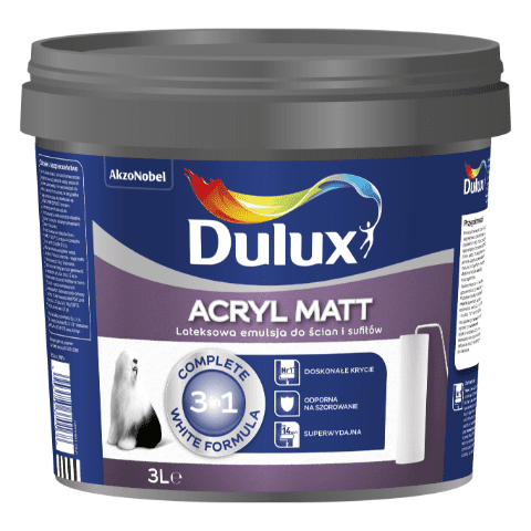 Farba lateksowa Dulux Acryl Matt 3 l Dulux