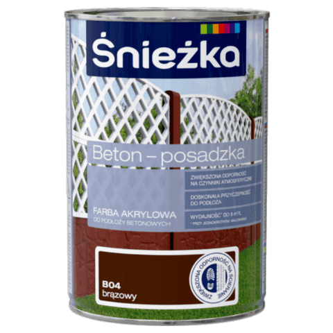 Farba Beton-Posadzka brąz 1 l ŚNIEŻKA