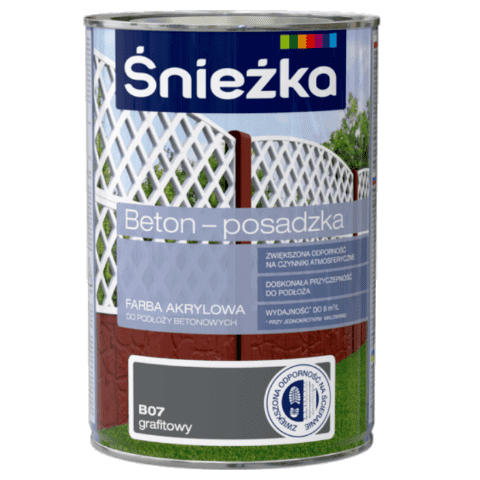 Farba Beton-Posadzka grafitowy 1 l ŚNIEŻKA