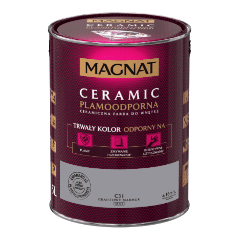 Farba ceramiczna grafitowy marmur C31 5 l MAGNAT
