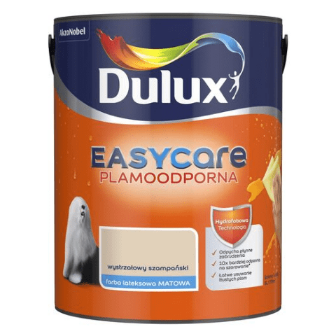 Farba plamoodporna Dulux EasyCare Wystrzałowy Szampański 5 l