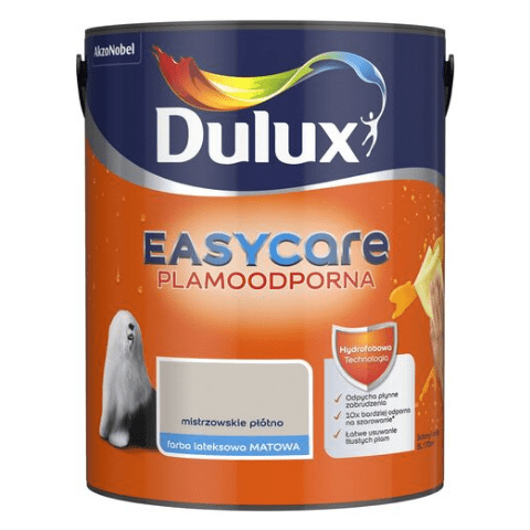 Farba plamoodporna Dulux EasyCare Mistrzowskie Płótno 5 l