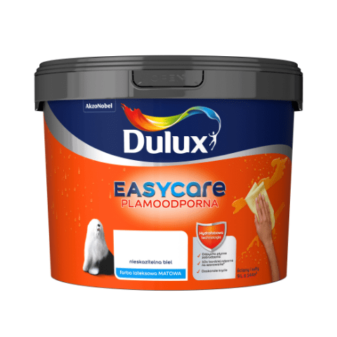 Farba lateksowa Dulux EasyCare Nieskazitelna Biel 9 l Dulux