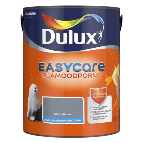 Farba plamoodporna Dulux EasyCare Szary Denim 5 l