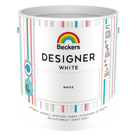 Farba lateksowa Beckers Designer White 2,5 l