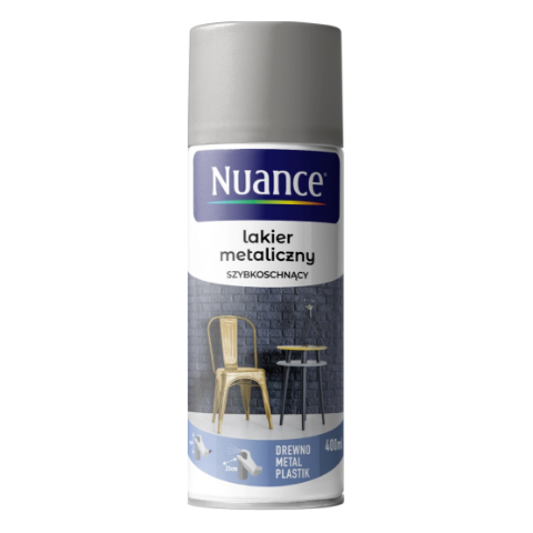 Lakier metaliczny czerwony 400 ml Nuance