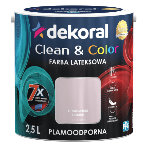 Farba lateksowa Clean&Color himalajski cukier 2,5 l Dekoral