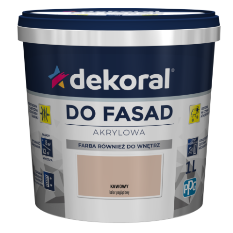Farba DO FASAD Kawowy 1 l Dekoral