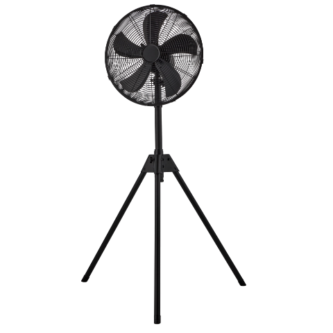 Wentylator podłogowy na trójnogu czarny