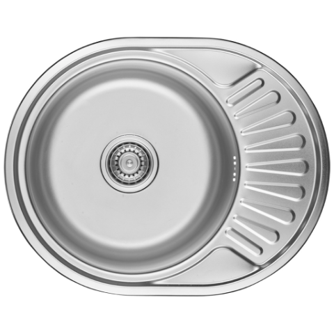 Zlewozmywak Normal wpuszczany 1-komorowy z ociekaczem 45 x 57 cm stalowy Kuchinox