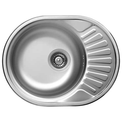 Zlewozmywak Normal wpuszczany 1-komorowy z ociekaczem 45 x 57 cm stalowy Kuchinox