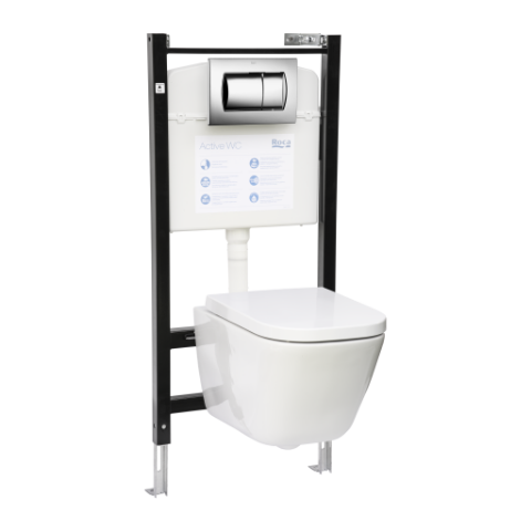 Zestaw podtynkowy Gap Rimless ze stelażem Active Roca