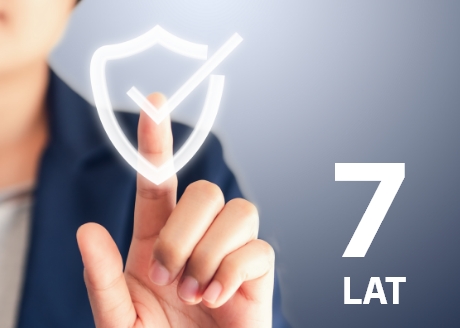 7 lat gwarancji na ceramikę