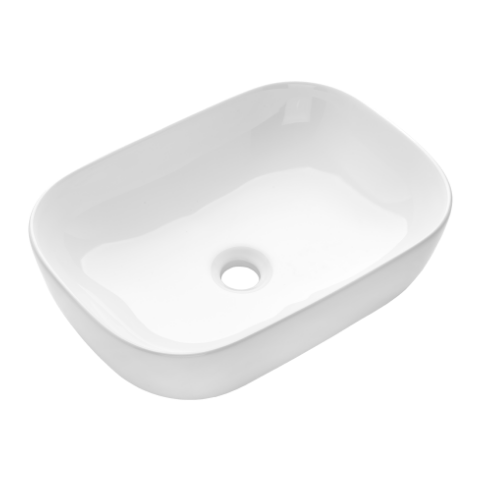 Umywalka nablatowa WESTA INVENA TREND 45,5&nbsp;cm prostokątna bez otworu na baterię