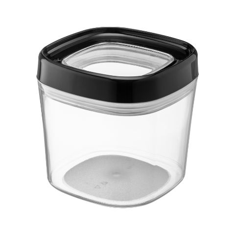 Pojemnik spożywczy transparentny czarny 600 ml AMOS