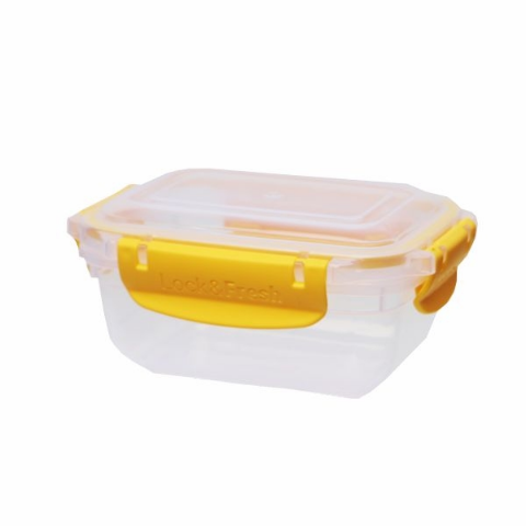 Pojemnik do żywności 0,4 l Lock&Fresh prostokątny żółty