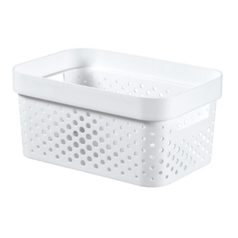 Pojemnik Curver Infinity ażurowy bez pokrywy 4,5&nbsp;l biały