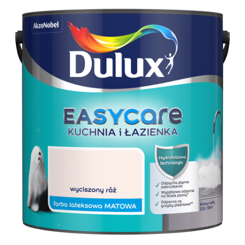 Farba lateksowa Dulux EasyCare Kuchnia i Łazienka Wyciszony Róż 2,5 l