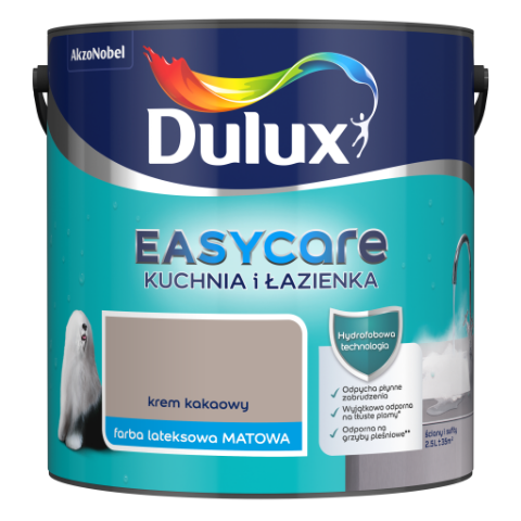 Farba Dulux EasyCare Kuchnia i Łazienka Krem Kakaowy 2,5&nbsp;l