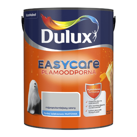 Farba lateksowa Dulux EasyCare 5 l – najpopularniejszy szary