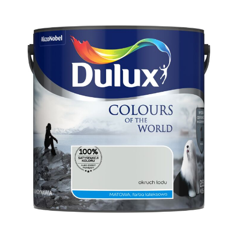 Farba lateksowa Dulux Kolory Świata Okruch lodu 2,5 l