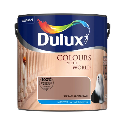 Farba lateksowa Dulux Kolory Świata Drzewo Sandałowe 2,5 l