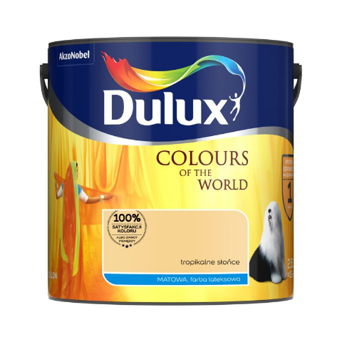 Farba&nbsp;lateksowa Dulux Kolory Świata Tropikalne Słońce 2,5&nbsp;l
