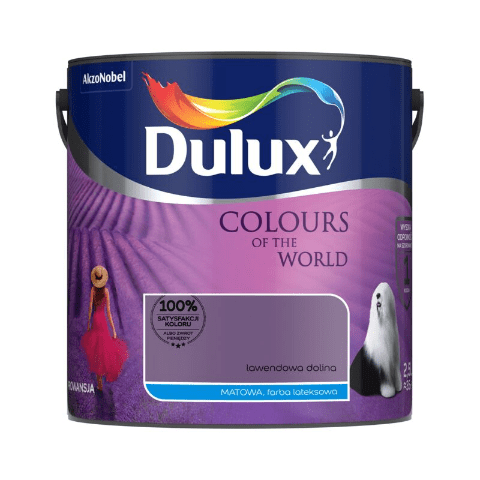 Farba lateksowa Dulux Kolory Świata lawendowa Dolina 2,5 l