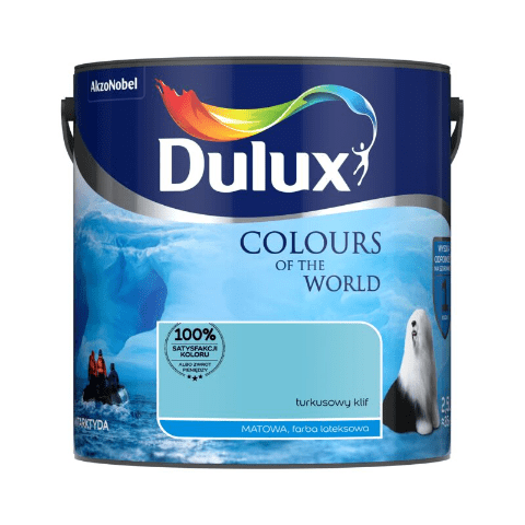 Farba lateksowa Dulux Kolory Świata Turkusowy Klif 2,5 l