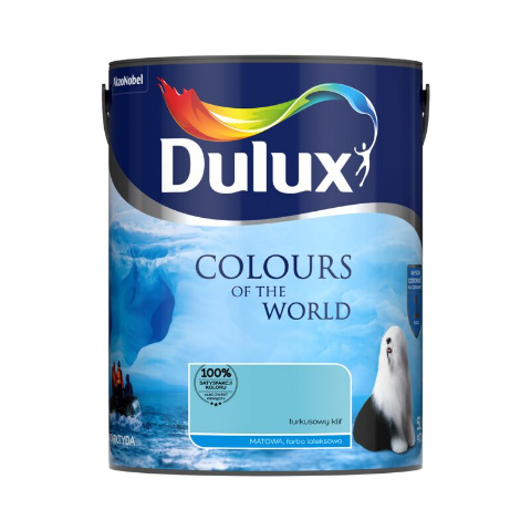 Farba lateksowa Dulux Kolory Świata Turkusowy Klif 5 l