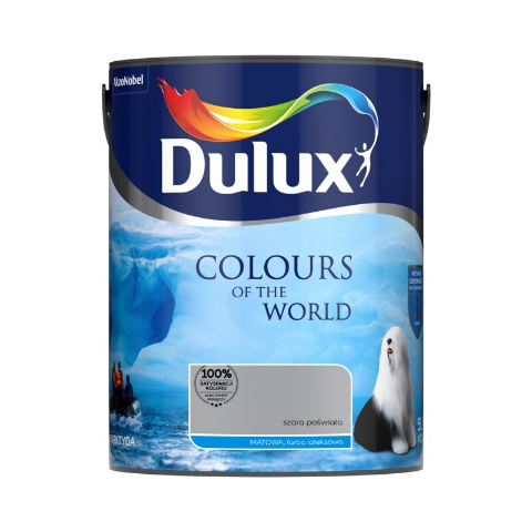 Farba lateksowa Dulux Kolory Świata Szara Poświata 5 l