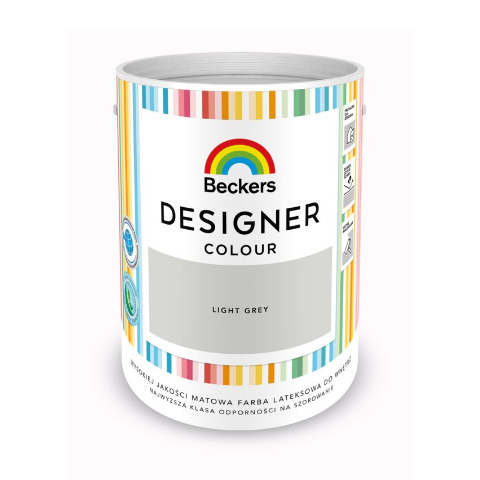 Farba lateksowa Beckers Designer Colour light Grey 5 l