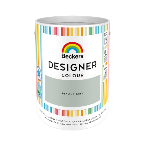Farba lateksowa Beckers Designer Colour Healing Grey 5 l