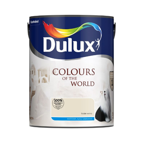 Farba lateksowa Dulux Kolory Świata Biale Wino 5 l