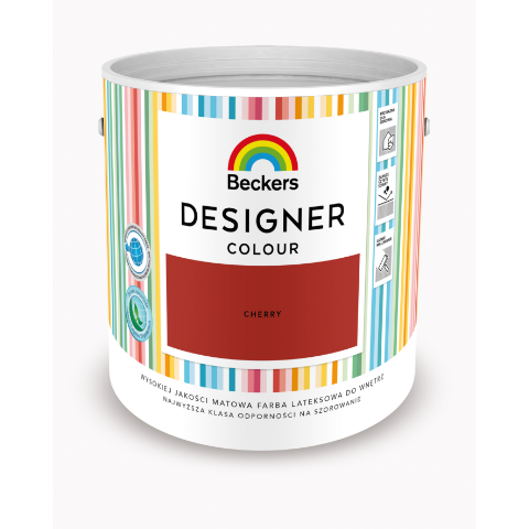 Farba lateksowa Beckers Designer Colour Cherry 2,5 l