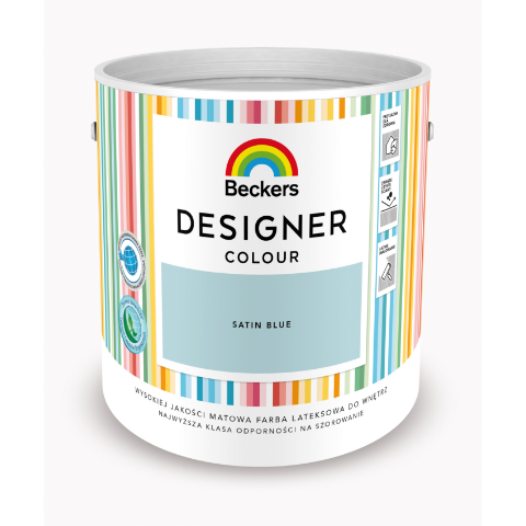 Farba lateksowa Beckers Designer Colour Satin Blue 2,5 l