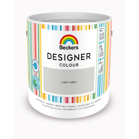 Farba lateksowa Beckers Designer Colour light Grey 2,5 l