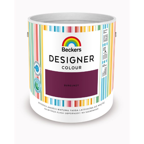 Farba lateksowa Beckers Designer Colour Burgundy 2,5 l