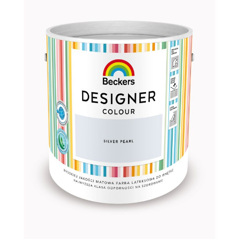 Farba lateksowa Beckers Designer Colour Silver Pearl 2,5 l