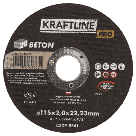 Tarcza do cięcia betonu KRAFTLINE PRO