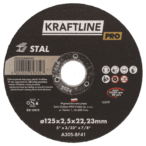 Tarcza do cięcia Stal KRAFTLINE PRO