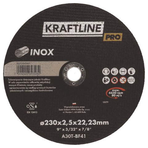 Tarcza do cięcia metalu KRAFTLINE PRO